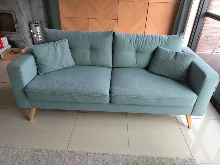 Twee blauwe zetels, Huis en Inrichting, Zetels | Zetels en Chaises Longues, Gebruikt, Ophalen