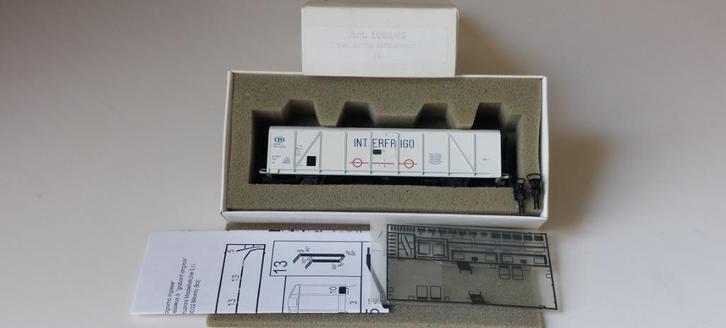 SNCB/NMBS JOCADIS MET LASERWAGON INTERFRIGO*HO*DC 1062/05, Hobby en Vrije tijd, Modeltreinen | H0, Zo goed als nieuw, Wagon, Gelijkstroom