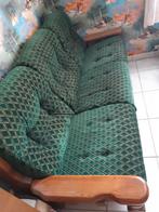 Eiken salon zetels 3 zit en 2 x 1 zit. Gratis, Huis en Inrichting, Ophalen, Gebruikt, Driepersoons, Hout