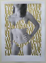 Mike Works - PopArt is 4 every 1 - Zeefdruk - Gold, Antiek en Kunst, Ophalen of Verzenden