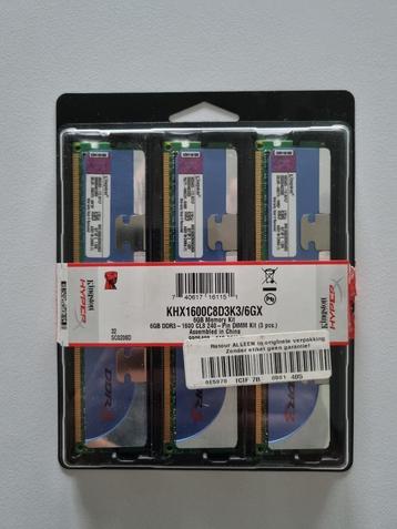 Kingston HyperX 6 GB DDR3 - 1600 RAM geheugen beschikbaar voor biedingen