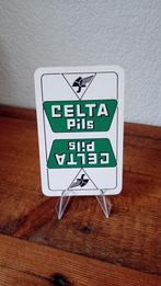 Brasserie bière ancienne carte à jouer Celta-Pils #1, Collections, Marques de bière, Panneau, Plaque ou Plaquette publicitaire