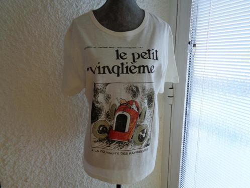 T-shirt tintin Hergé Moulinsart "Le petit vingtième" T. M., Kleding | Dames, Topjes, Nieuw, Maat 38/40 (M), Wit, Korte mouw, Ophalen of Verzenden