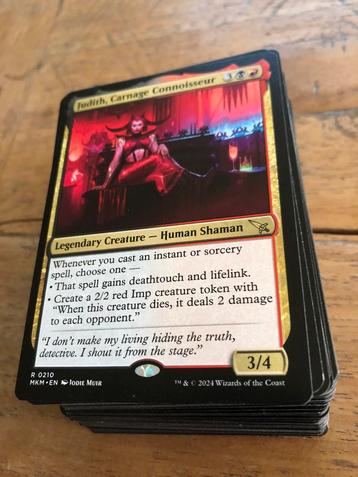 Deck Magic the Gathering rouge et noir, Enlèvement ou Envoi, Comme neuf, Deck game, Foil