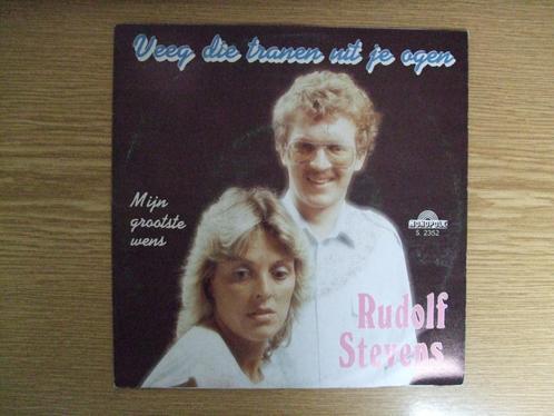 RUDOLF STEVENS  VEEG DIE TRANEN UIT JE OGEN / MIJN GROOTSTE, CD & DVD, Vinyles Singles, Comme neuf, Single, En néerlandais, 7 pouces