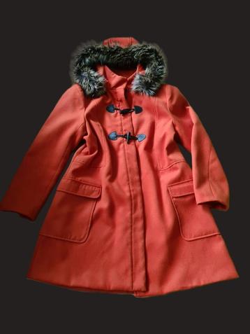 Mooie La Redoute Dufflecoat – Oranje – Maat 38 beschikbaar voor biedingen