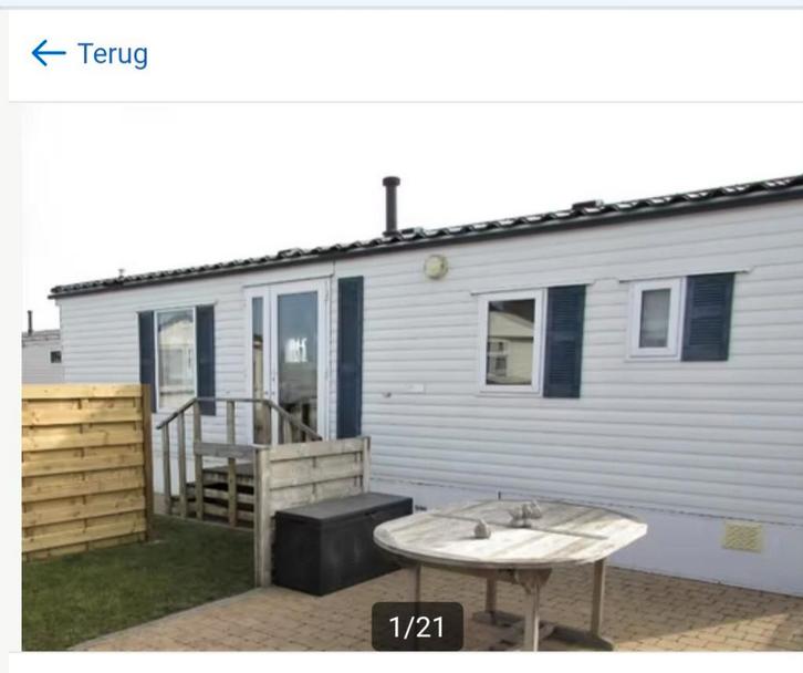 Te koop stacaravan te Blankenberge, Caravans en Kamperen, Stacaravans, Ophalen