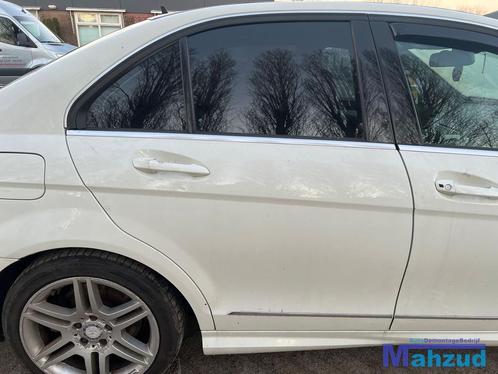 MERCEDES C KLASSE W204 WIT 650 rechts achter deur 2007-2011, Auto-onderdelen, Carrosserie, Deur, Mercedes-Benz, Gebruikt, Ophalen of Verzenden