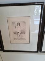 7 ex-libris anciens encadrés, Antiquités & Art, Enlèvement ou Envoi