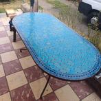 Mozaïek tuintafel, Tuin en Terras, Ophalen, Gebruikt
