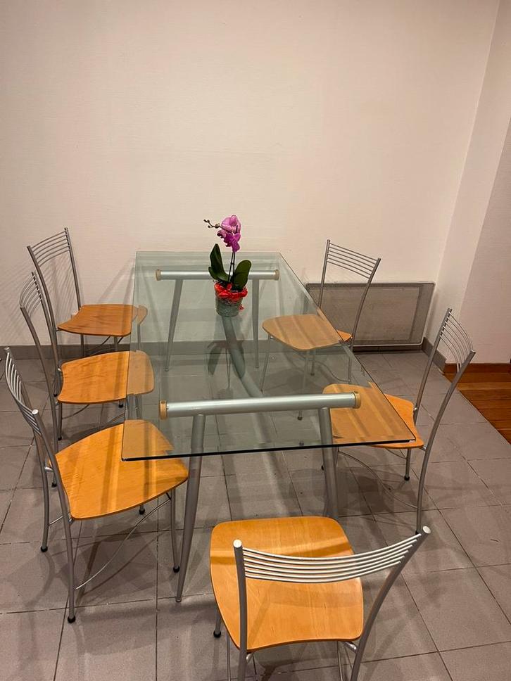 Stijlvolle eettafel 70cm x 180cm, Huis en Inrichting, Tafels | Eettafels, Gebruikt, 50 tot 100 cm, 150 tot 200 cm, Vijf personen of meer