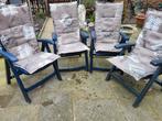 4 x stoel kussens voor hoge stoeken zgan., Tuin en Terras, Ophalen of Verzenden, Zo goed als nieuw