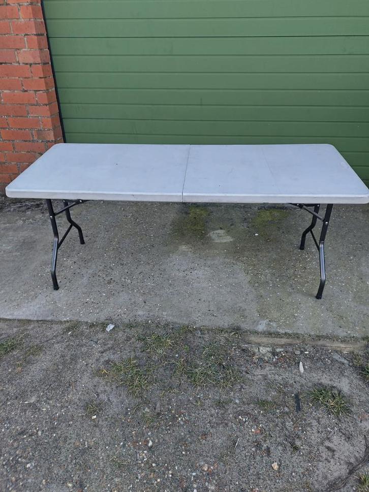 PEREL Plooi Tafel 183x76x73cm AFHALING LEES BESCHRIJVING, Caravans en Kamperen, Kampeermeubelen, Gebruikt, Campingtafel, Ophalen
