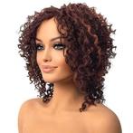 Nonchalante warrige korte bob pruik met krullen kleur 33MB27, Handtassen en Accessoires, Uiterlijk | Haarverzorging, Verzenden