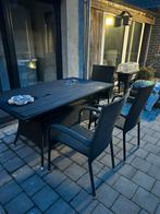 Tuinset met 4 stoelen, Tuin en Terras, Tuintafels, Ophalen, Zo goed als nieuw