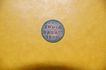 INDIA BATAVIA : 1/16 G 1808 - DUIT en très bon état, Envoi, Monnaie en vrac