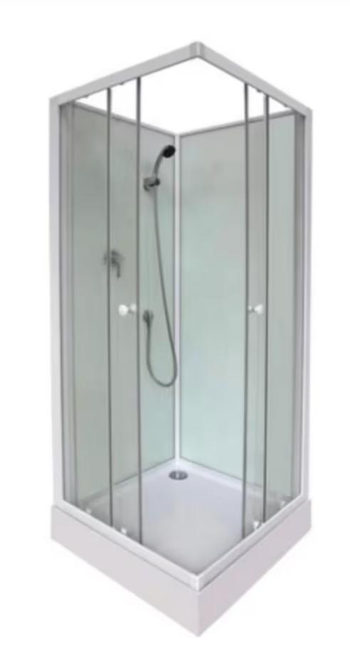 Complete douchecabine WHITE, Doe-het-zelf en Bouw, Sanitair, Gebruikt, Glas, Ophalen