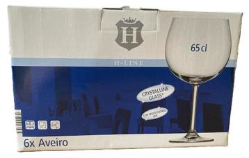 H-line Aveiro Kristal Wijnglas - 65 cl - 6 stuks