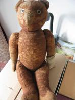 Oude vintage stro teddybeer uit 1936, Antiek en Kunst, Ophalen of Verzenden