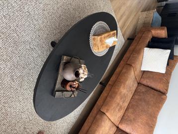 Ovaal salontafel met spinpoot zwart beschikbaar voor biedingen