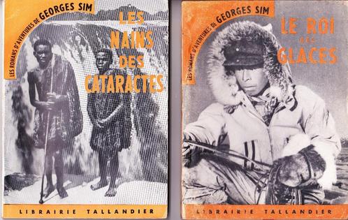 Georges SIM- 5 Romans d'aventures (SIMENON)  Tallandier 1954, Livres, Aventure & Action, Utilisé, Enlèvement ou Envoi