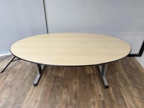 Ovale vergadertafel Trespa, Huis en Inrichting, Keuken | Potten en Pannen, Zo goed als nieuw, Overige typen, Overige materialen