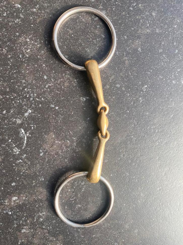 Stübben Watertrens 13,5mm -Sweet Koper-Dubbel Gebroken, Dieren en Toebehoren, Paarden en Pony's | Hoofdstellen en Tuigage, Gebruikt