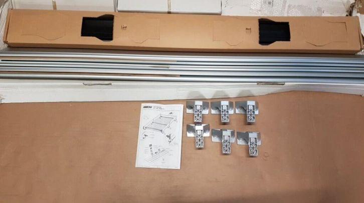 Dakdragers origineel imperiaal Set kofferbak 4 stangen Fiat, Auto diversen, Dakdragers, Nieuw, Ophalen of Verzenden