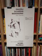 Galerij Dujardin Mariakerke - Achiel Pauwels affiche 1985, Ophalen of Verzenden, Gebruikt