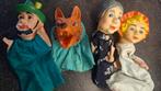 4 vintage handpoppen roodkapje, Ophalen, Gebruikt