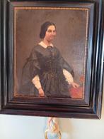 Portret van een vrouw 19e, Antiek en Kunst, Ophalen