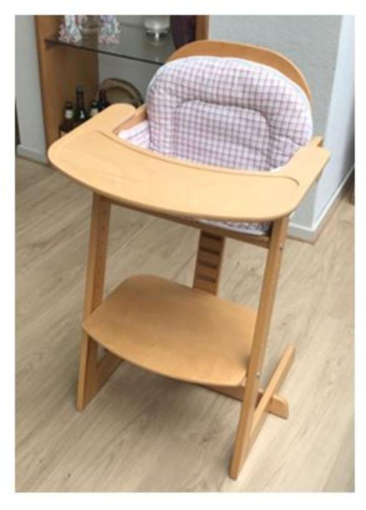 kinderstoel (hout) baby chair, Kinderen en Baby's, Kinderstoelen, Zo goed als nieuw, Meegroeistoel, Aanschuifbaar, Ophalen of Verzenden