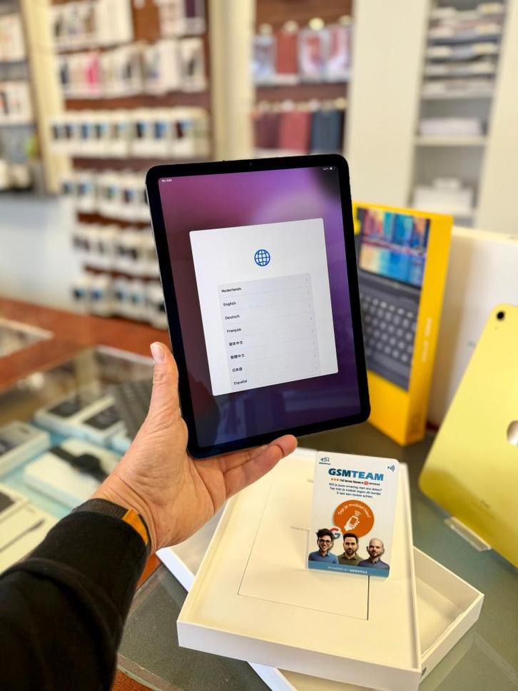 Apple iPad Air 5 Wifi - 256GB met Officiële Apple garantie, Computers en Software, Apple iPads, Nieuw, Apple iPad Air, Wi-Fi, 11 inch