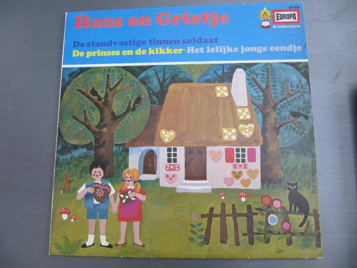 vinyl - sprookjes van Grimm en Andersen - Hans en Grietje,.., CD & DVD, Vinyles | Enfants & Jeunesse, Comme neuf, 3 à 5 ans, 6 à 9 ans