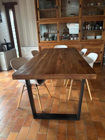 Table style industriel, Maison & Meubles, Tables | Tables à manger, 150 à 200 cm, Cinq personnes ou plus, Enlèvement, Utilisé