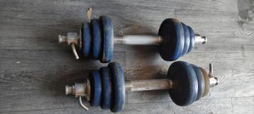 4 paar Halters, Sport en Fitness, Ophalen, Gebruikt, Rug, Halterset