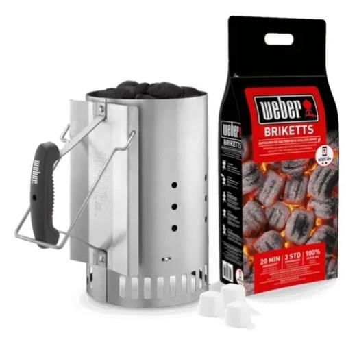 Weber BBQ-starterset, Tuin en Terras, Houtskoolbarbecues, Nieuw, Met accessoires, Ophalen of Verzenden