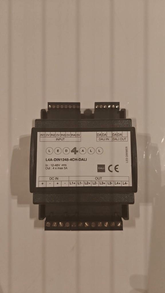 Dimmer Dali 12V-48V 4x 5A NIEUW IN DOOS, Doe-het-zelf en Bouw, Elektriciteit en Kabels, Nieuw, Overige typen, Ophalen of Verzenden