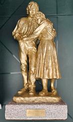 Goudkleurig beeld van Joseph Bofill "siempre unidos 42cm, Ophalen of Verzenden