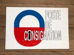 plaque metal POSTE DE CONSIGNATION, Antiek en Kunst, Ophalen of Verzenden