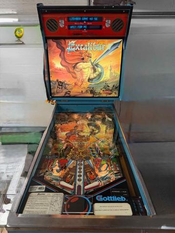 Flipper Excalibur Gottlieb Pinball 1988 beschikbaar voor biedingen