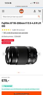 fujifilm XF 55-200mm F/3,5-4,8 R LM OIS, Audio, Tv en Foto, Ophalen, Zo goed als nieuw