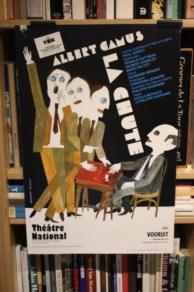 ALBERT CAMUS LA CHUTE affiche, Verzamelen, Posters, Ophalen of Verzenden