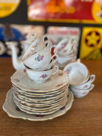 Prachtig romantisch koffieservies CT Tielsch beschikbaar voor biedingen