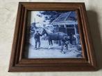 Tafereel hoeve paardensmid delft blauwe tegel, Ophalen of Verzenden