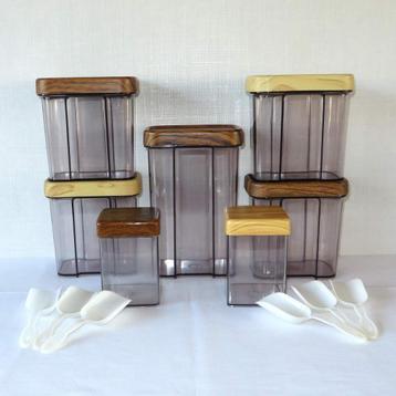 Robex bewaardoos / voorraaddoos, lot 7 stuks (jaren ‘70) beschikbaar voor biedingen