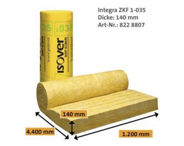 Panneau  ISOVER Integra 1-035  140 mm : 10,25 € M², Enlèvement ou Envoi, Neuf, Bricolage