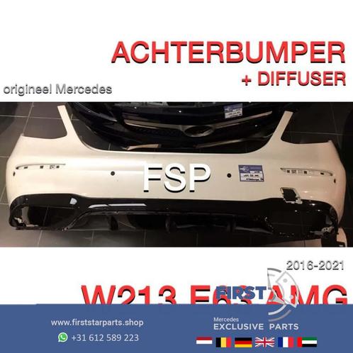 W213 E63 AMG ACHTERBUMPER + DIFFUSER Mercedes E Klasse 2016-, Autos : Pièces & Accessoires, Carrosserie & Tôlerie, Pare-chocs
