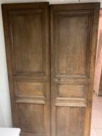Antieke voleiken dubbele deur, Antiek en Kunst, Ophalen