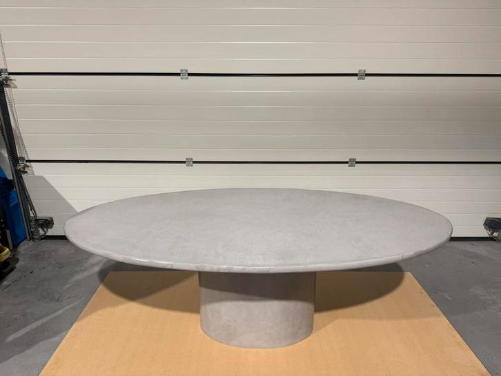 Handgemaakte mortex tafel, Huis en Inrichting, Tafels | Eettafels, Nieuw, Ovaal, Ophalen